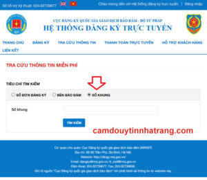 cuc dang ky quoc gia giao dich dam bao camdoxeoto